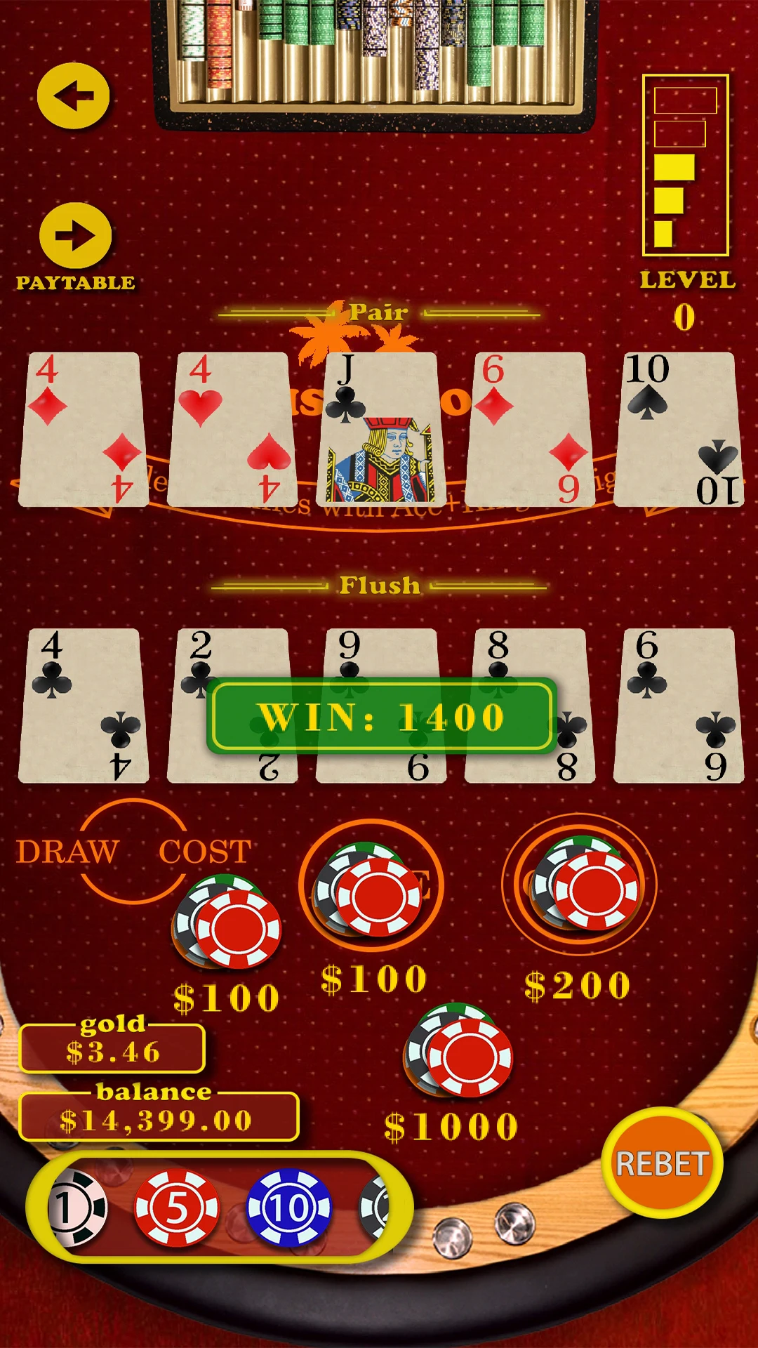 Oasis Caribbean Poker screenshot