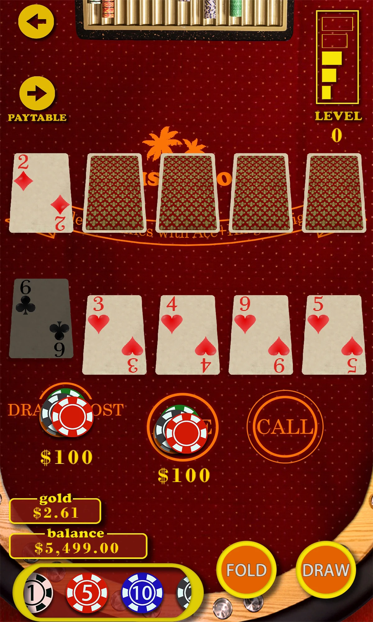 Oasis Caribbean Poker screenshot