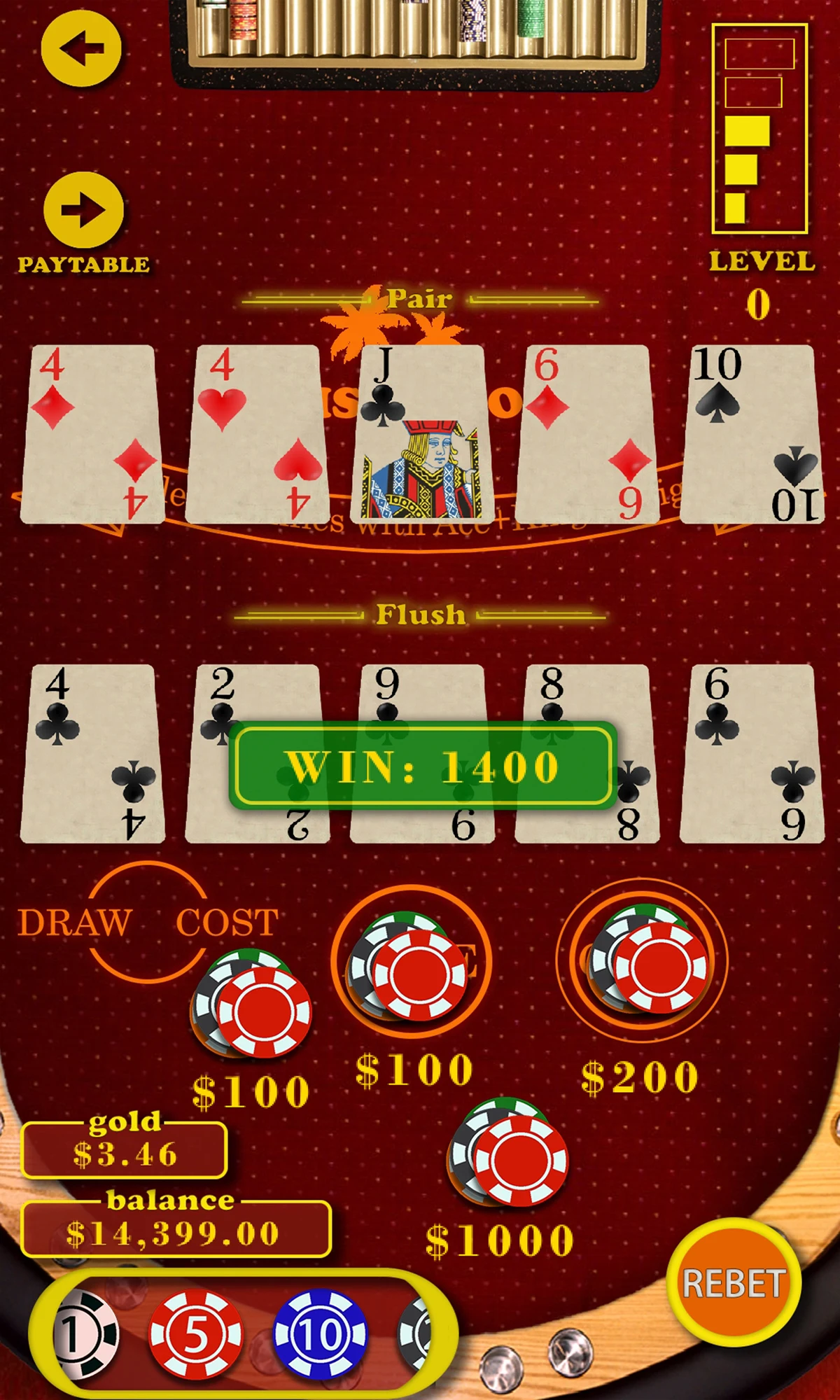 Oasis Caribbean Poker screenshot