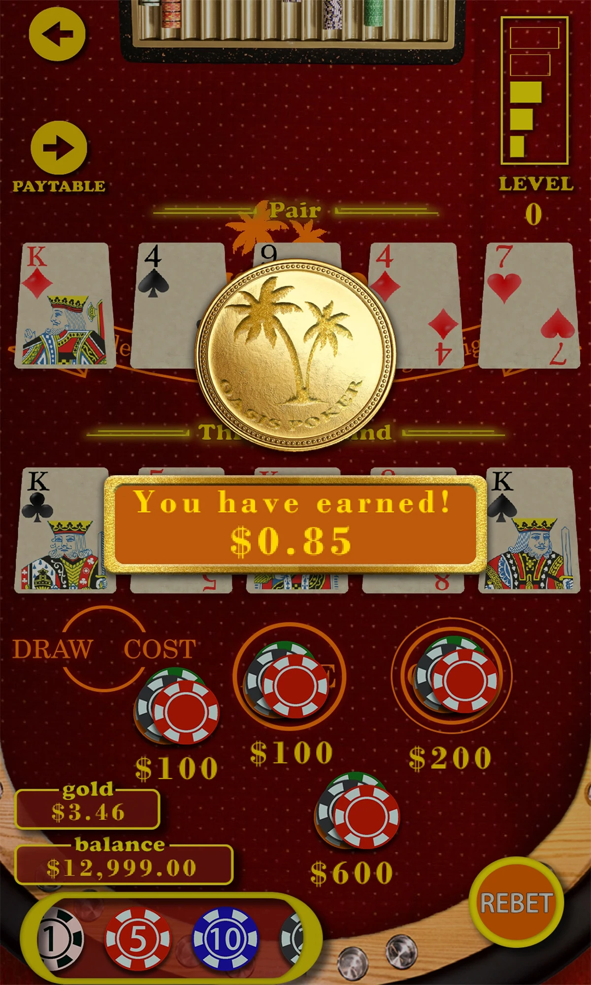 Oasis Caribbean Poker screenshot