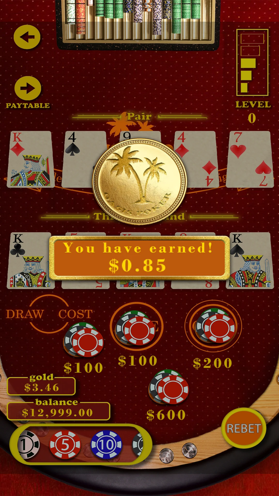 Oasis Caribbean Poker screenshot
