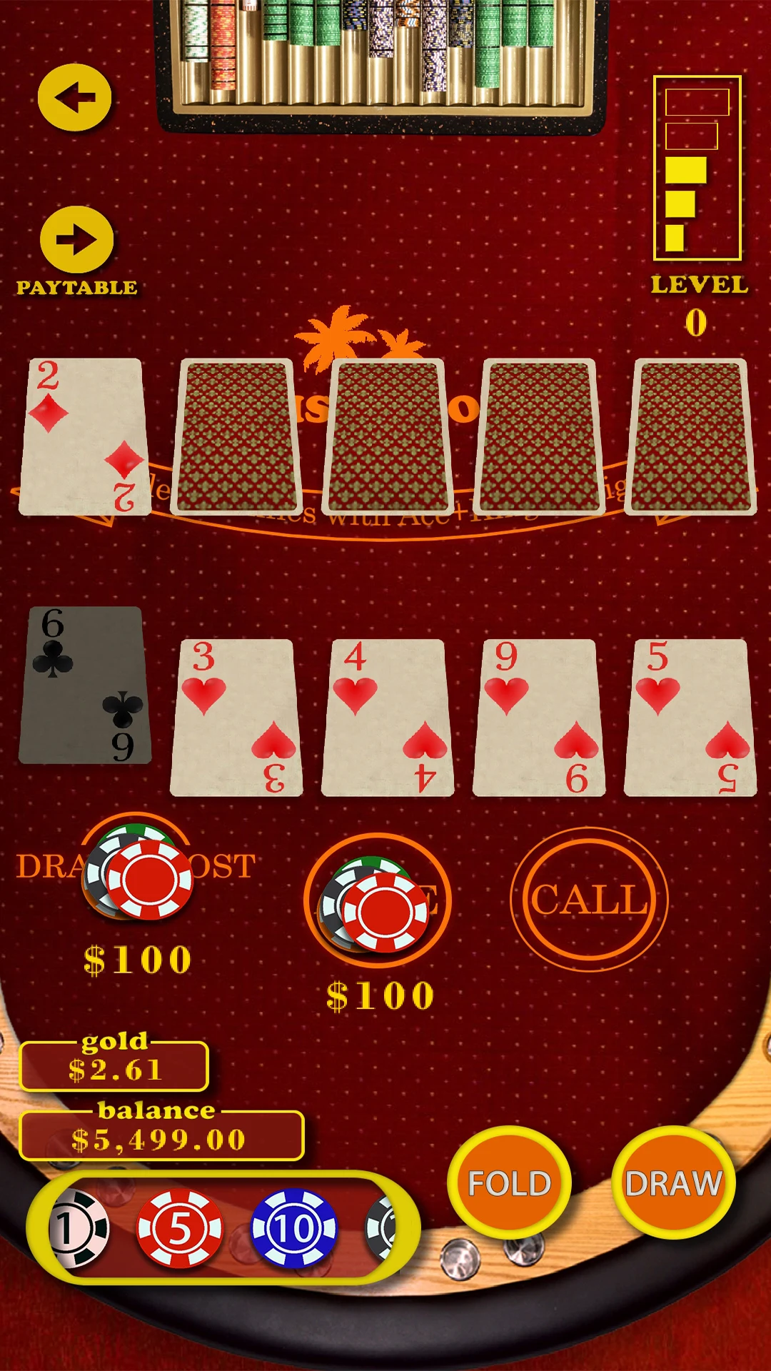 Oasis Caribbean Poker screenshot